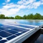 solar panels on the roof